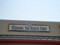Store front for Morning Sun Health Foods