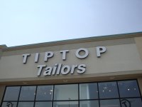 Store front for Tip Top Tailors
